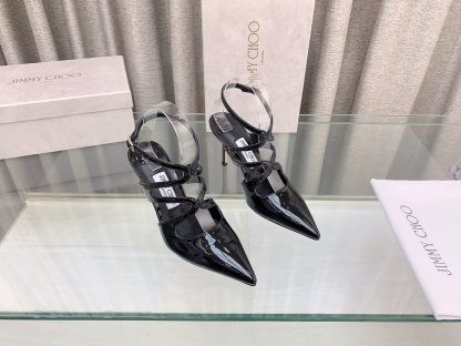 Jimmy Choo elegant patent leather high heels