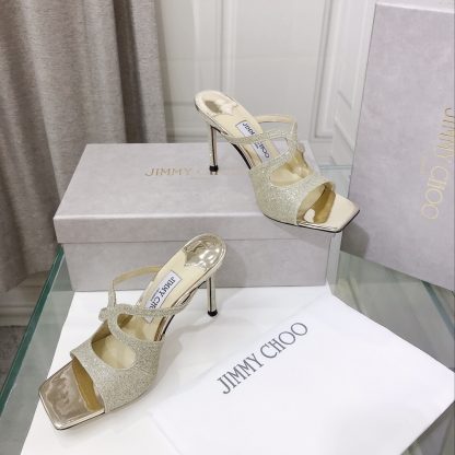 Jimmy Choo Fashion Square Toe Sandals High Heels