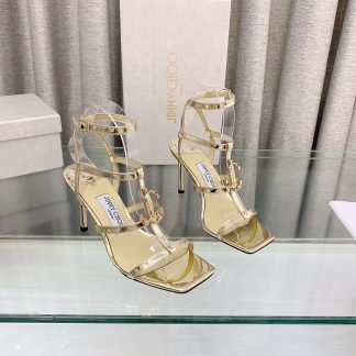 Jimmy Choo stylish gold high heels