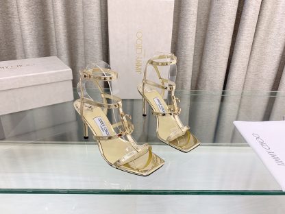 Jimmy Choo stylish gold high heels