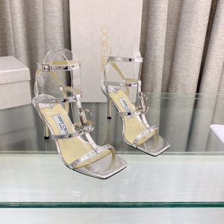 Jimmy Choo fashionable silver high heels