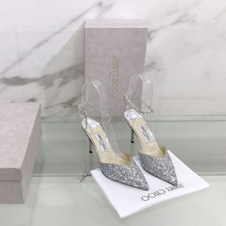 Jimmy Choo crystal chain high heels