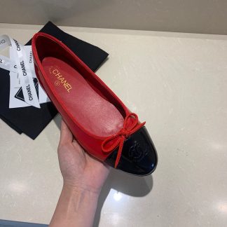 Chanel fashion item red elegant and exquisite ballet shoes