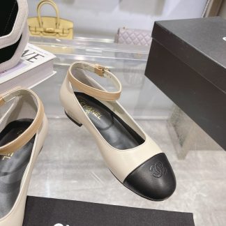 Chanel Comfortable Classic Black and White Mary Jane Shoes