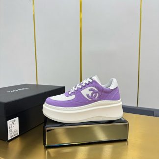 Chanel purple casual versatile sneakers