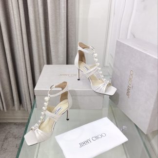 Jimmy Choo new silk pearl luxury high heels