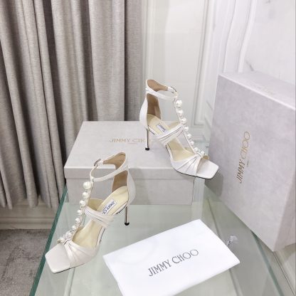 Jimmy Choo new silk pearl luxury high heels