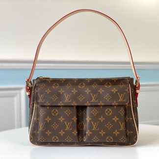 Louis Vuitton mid-century floral style underarm bag