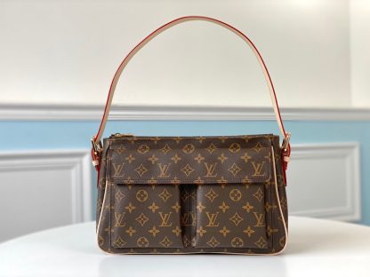 Louis Vuitton mid-century floral style underarm bag