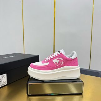 Chanel dark pink casual versatile sneakers