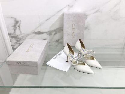 Jimmy Choo new hollow rhinestone single shoes high heels