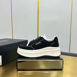 Chanel black casual versatile sneakers