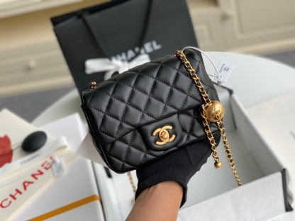 Chanel bag Platinum Edition Metal Round Ball Square Fat Handbag