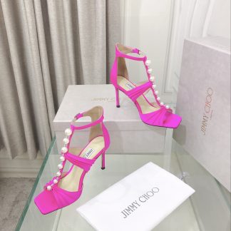 Jimmy Choo Silk Pearl Luxury High Heels