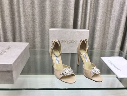 Jimmy Choo classic diamond buckle fashion high heels