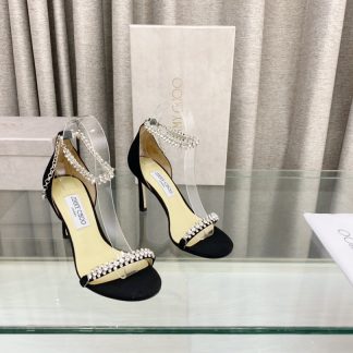 Jimmy Choo rhinestone chain high heels