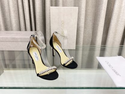 Jimmy Choo rhinestone chain high heels