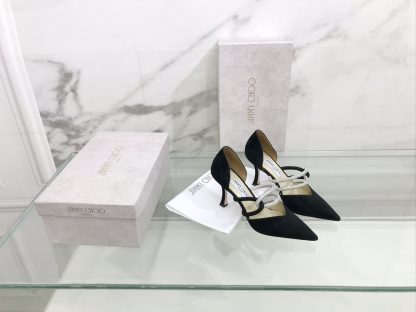 Jimmy Choo new hollow rhinestone high heels shoes
