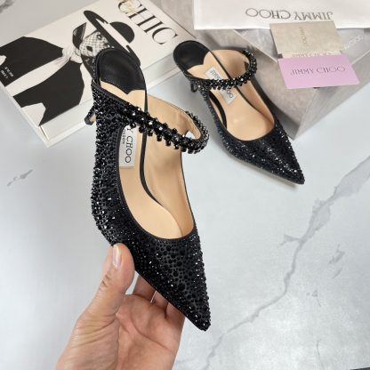 Jimmy Choo diamond black high heels - Image 2