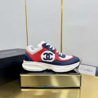 Chanel blue and red classic sports casual shoes for men and women