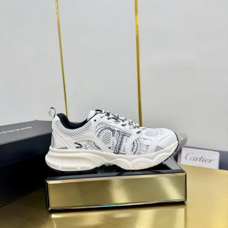 Chanel men's and women's couple's white and black classic breathable versatile casual dad shoes