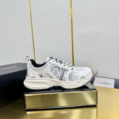 Chanel men's and women's couple's white and black classic breathable versatile casual dad shoes