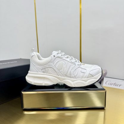 Chanel pure white classic breathable casual shoes for men and women