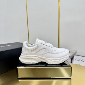 Chanel men's and women's couple's pure white classic sports fashion casual dad shoes