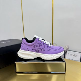 Chanel purple casual shoes for men and women