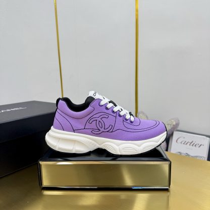 Chanel purple casual shoes for men and women