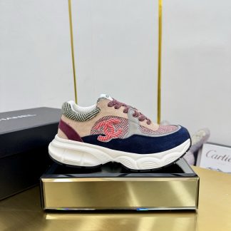 Chanel unisex couple's contrasting color casual dad shoes