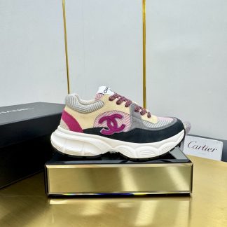 Chanel men's and women's couple's shoes in various colors mixed and matched casual dad shoes
