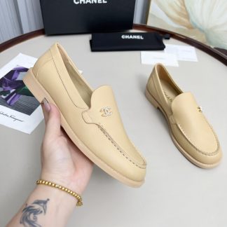 Chanel Spring/Summer Dancing Shoes Collection Apricot Retro Loafers