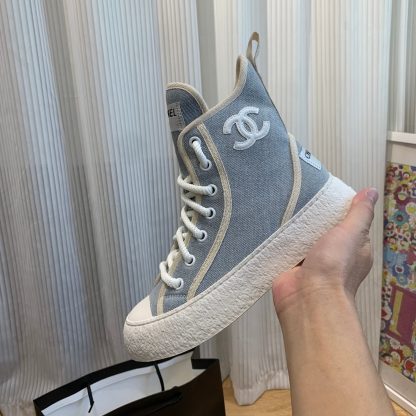 Chanel New Comfort Blue Mid-Boots