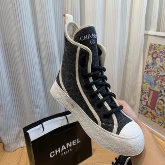 Chanel New Comfortable Black Mid-Boots