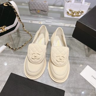 Chanel's new beige loafers for early spring