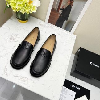 Chanel Black Matte Autumn New Goddess Series Loafers