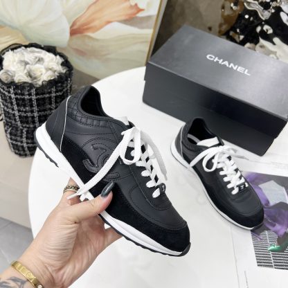 Chanel Spring and Autumn Super Durable Black Casual Shoes