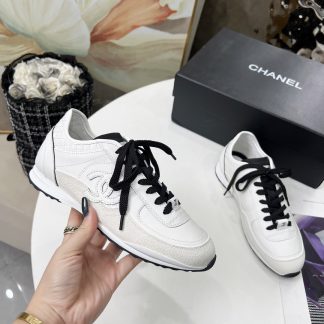 Chanel Spring and Autumn Super Durable White Casual Shoes