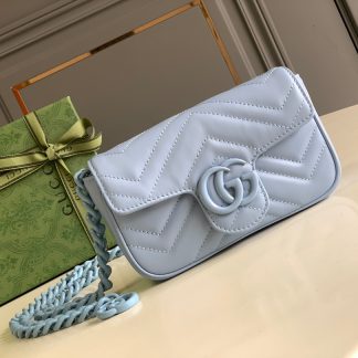 Gucci wave pattern chain bag small bag