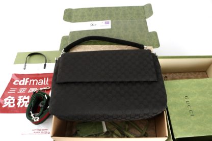 Gucci Magnetic Buckle Flap Men's Bag