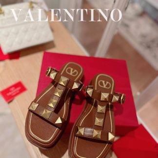 VALENTINO Studded Metal Platform Sandals