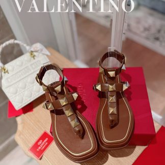 VALENTINO Studded Metal Platform Sandals