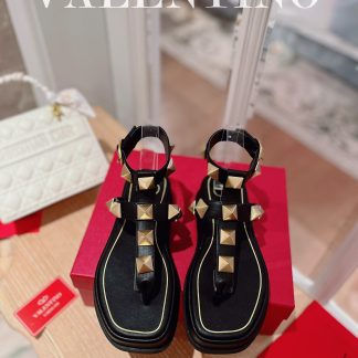 VALENTINO Studded Metal Platform Sandals