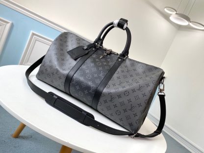 Louis Vuitton keepall 50 travel bag (with shoulder strap)