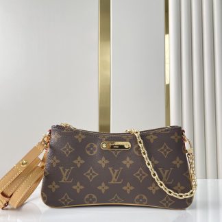 Louis Vuitton LIV POCHETTE monogram chain messenger bag
