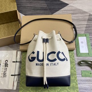 Gucci blue canvas bag