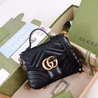 Gucci flap closure handbag