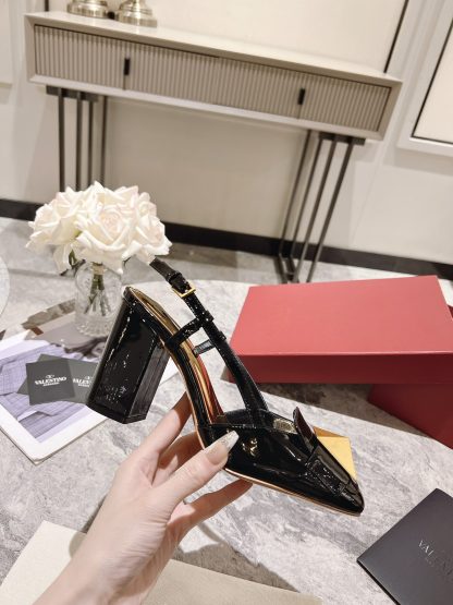 VALENTINO simple temperament large rivet high heels - Image 2