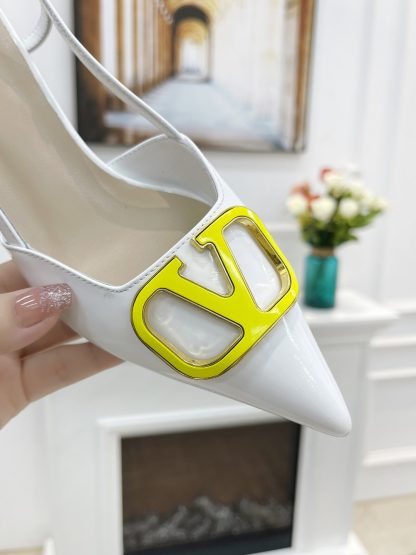 VALENTINO Classic Antique Bronze Buckle Series Fashion High Heels - Image 2